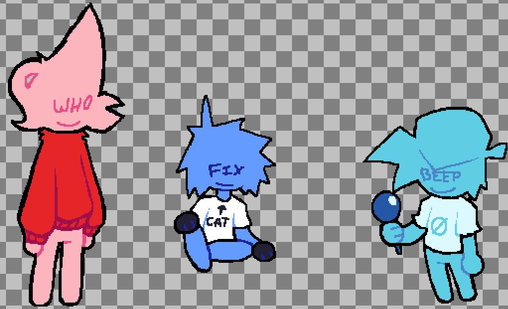 Rait69163333's tweet photo. @FunkinNews @FNFNewsAnnounc1 
#fnf #fridaynightfunkin #fnfmod #fnfmod #pixelart #animation2d 

..a new silly fnf mod? https://t.co/fqpClV6SHj
