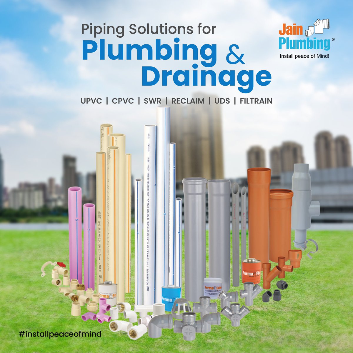 JainPlumbing's tweet photo. "Harness the strength of Jain's plumbing solutions – a blend of resilience and reliability for a leak-free future. 🚿🔧 Where every connection is a testament to unmatched durability and cutting-edge technology.” 🛡️🔗 #strengthinconnection #jainplumbing https://t.co/TV0S8ttU2B