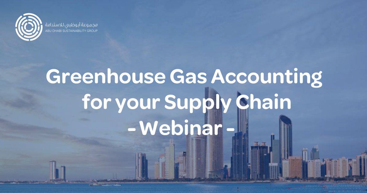 ADSG_Comms's tweet photo. Join our one-hour workshop with industry expert Dexter Galvin on effectively utilizing the CDP Disclosure Framework. Don't miss "Greenhouse Gas Accounting for Your Supply Chain" on January 17, 2024, 2:00 pm–3:00 pm UAE Time. Secure your spot: https://t.co/tp38AdgCFx #ADSG #CDP https://t.co/Fq1ipWRJdz