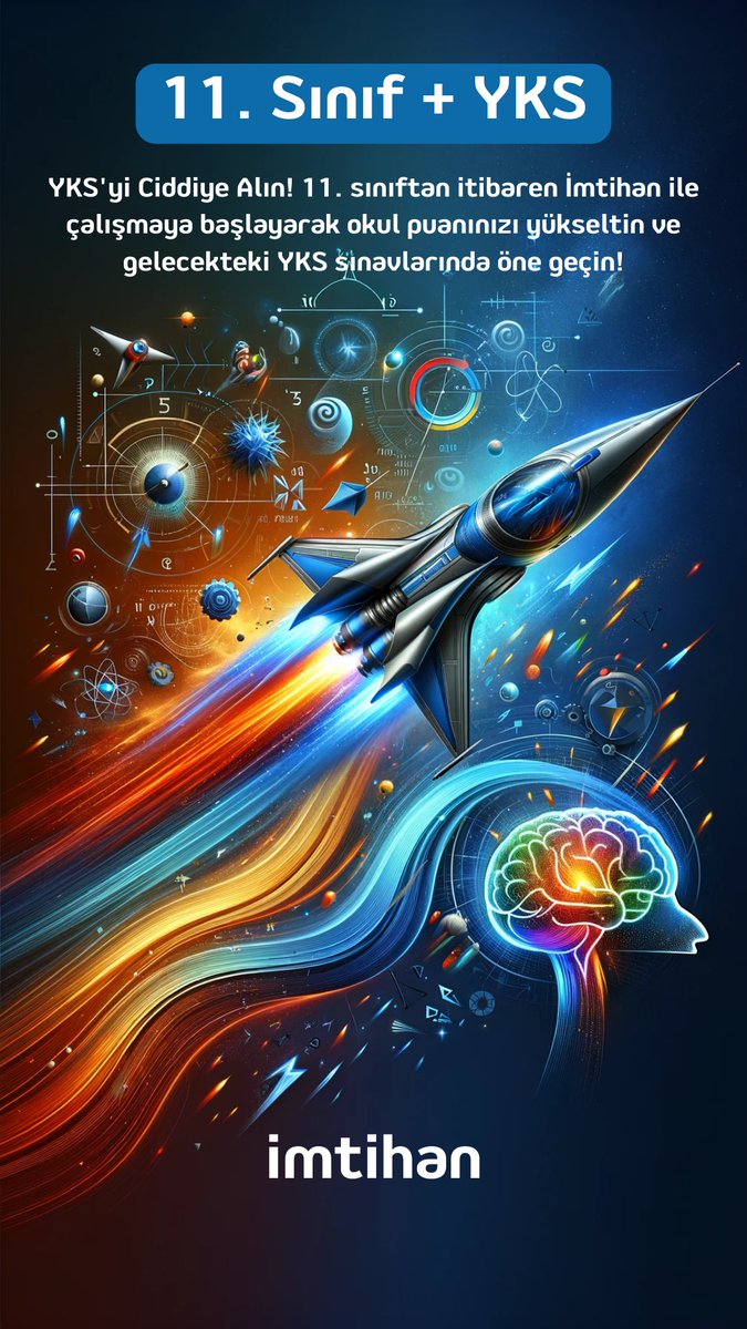 imtihan_tr's tweet photo. 11. Sınıftan itibaren imtihan ile çalışmaya başlayarak okul planınızı yükseltin ve gelecekteki YKS sınavlarında öne geçin! 🚀 #yks #sınavlar https://t.co/NxV0MtGkXe