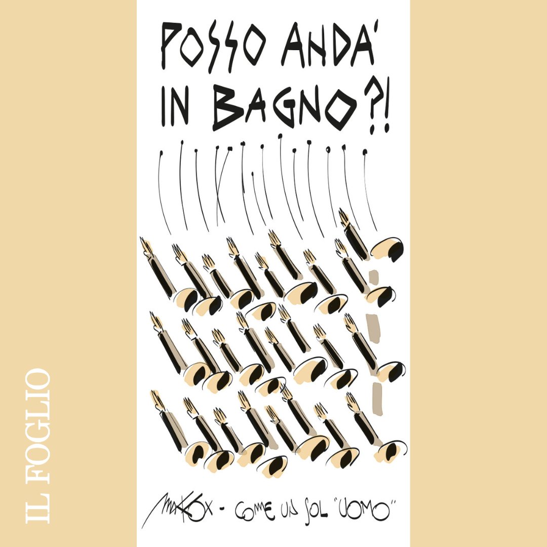 Posso anda' in bagno? #AccaLarentia

La nuova vignetta di <a href="/makkox/">makkox</a>

Tutte le altre le trovate qui: ow.ly/96nI50Qp3iH