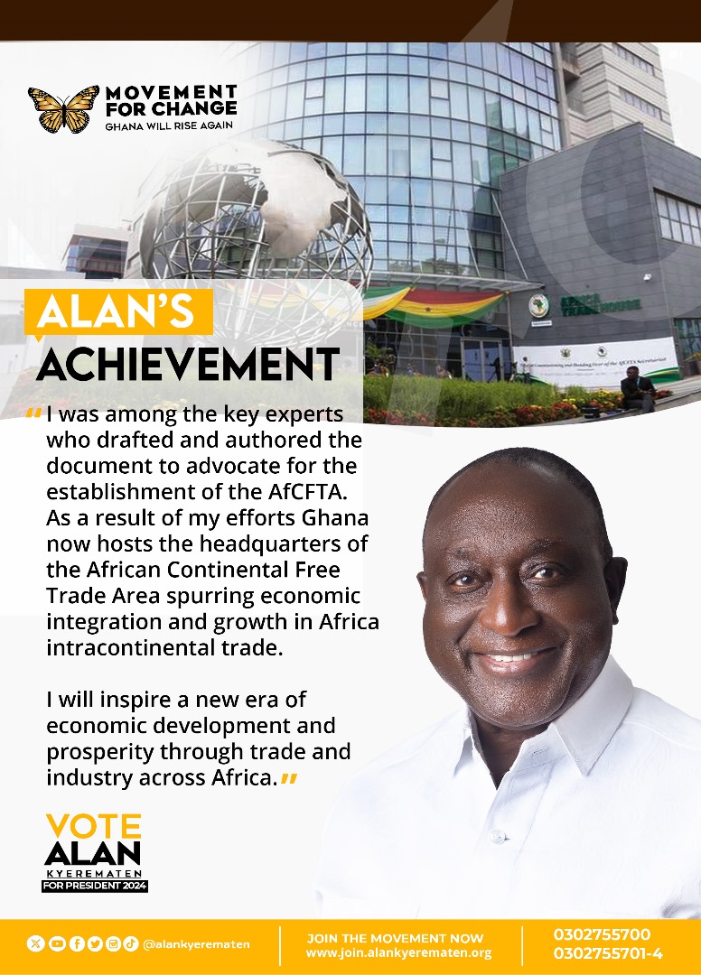 YellowArmy_Gh's tweet photo. "I will inspire a new era of economic development and prosperity through trade and industry across Africa." - Alan Kyerematen 
#GhanaWillRiseAgain
#MovementForChange https://t.co/wX5EIudZr9