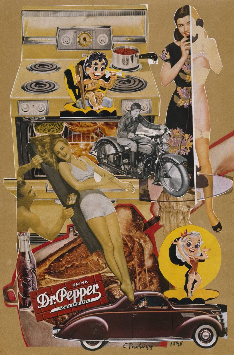 Eduardo Paolozzi..“Dr. Pepper“..1948..🖼️🎨👍😁⚠️⚠️⚠️
#art #artwork #collage #