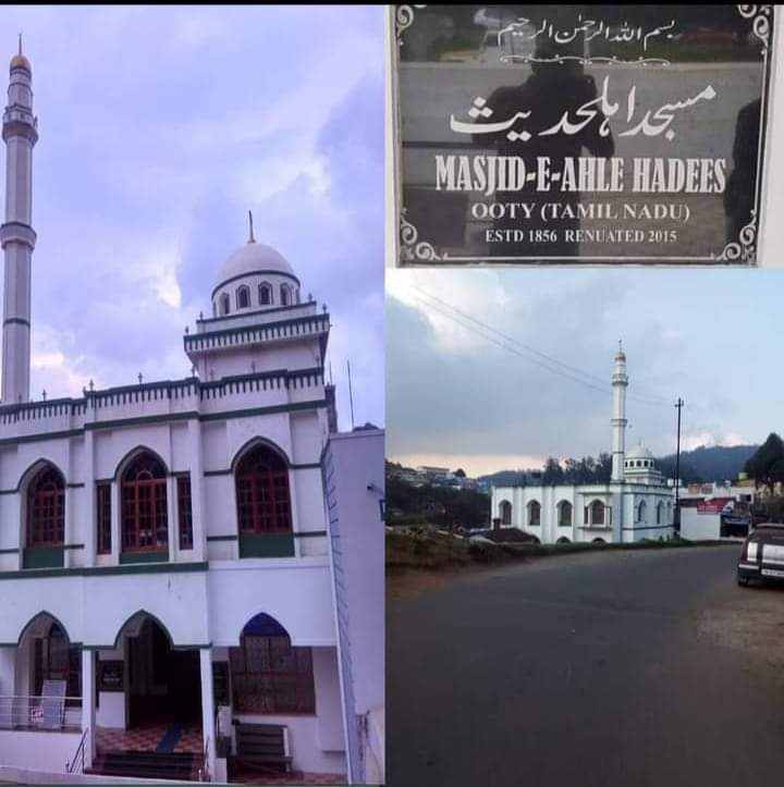 Masjid e Ahle Hadees Ooty City, Tamil Nadu Established in 1856.
Google maps address:
maps.app.goo.gl/bjdAaktcEc1WXZ…
#ahlehadith #ahlesunnah #ahlesunnatwaljamat #ahlehadees #salafi #ahlehadeesmasjid #masjid #india #tamilnadu  #ooty  #tarikheahlehadees