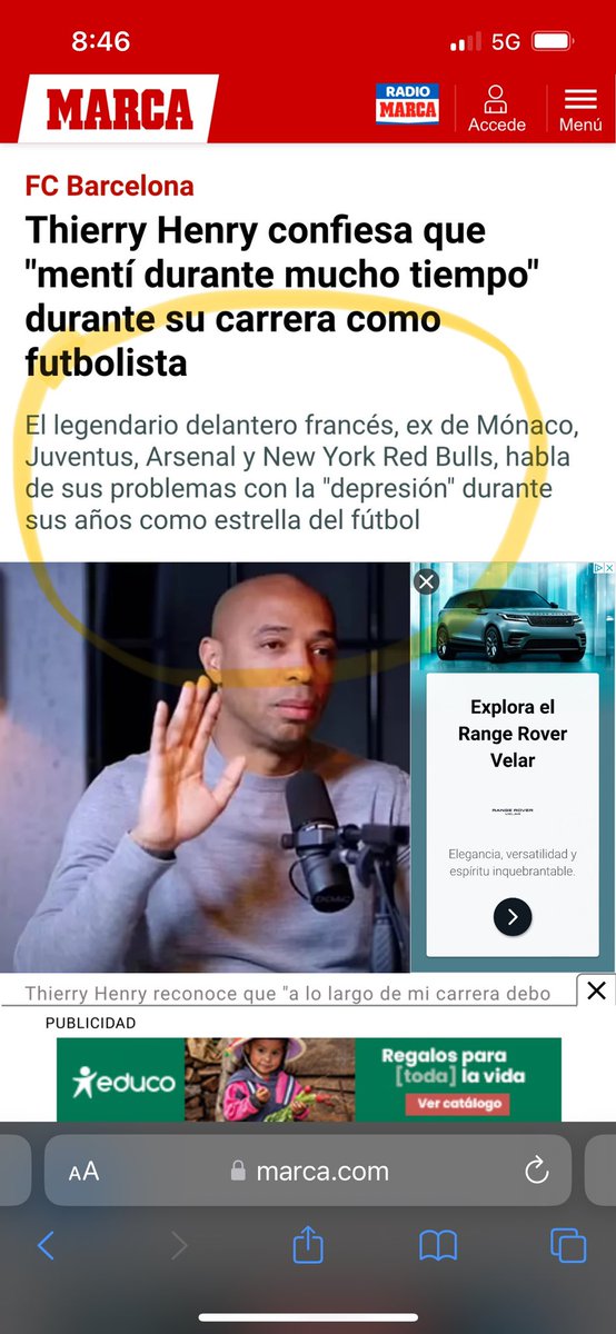 I también F.C. Barcelona <a href="/marca/">MARCA</a> no?
Seguro que ha sido un descuido sin intencionalidad. La información deportiva objetiva en este país es patética, y mira que hay grandes profesionales que ejercen el periodismo deportivo con rigor.