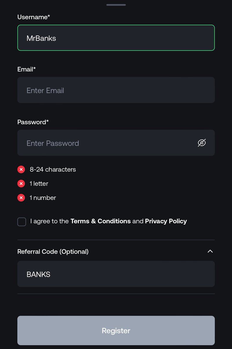 Register a new account via link shuffle.com/?r=BANKS

Promo code BANKS

Comment with this screenshot and email proof 

Make sure your username is visible 

I’ll be crediting winners soon