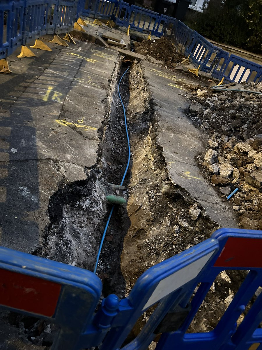 Thames Water works on Fordwych Road, near junction with Mill Lane. Blocking entire road. Division up St Cuthbert’s Road. Residents not given any notice. No signs in road indicating road works. Finishing 12.1.24. Mill Lane works due to start 13.1.24. No details!