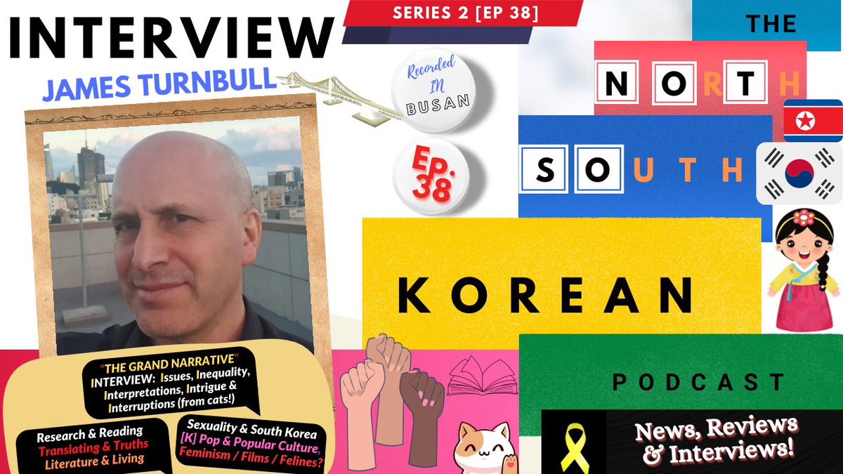 A FULL hour-long chat with <a href="/JamesTurnbull/">The Grand Narrative</a> (aka The Grand Narrative !) is available ‘everywhere’ - links in bio. 🇰🇷🎙️📺 

“In EP 38 of the '#NoSoKoPo', we brought you an interview featuring Jay &amp; James... We cover a lot!  KOREAN Feminism, Sexuality. ‘K-Pop-Culture’ &amp; more! 

HNY!