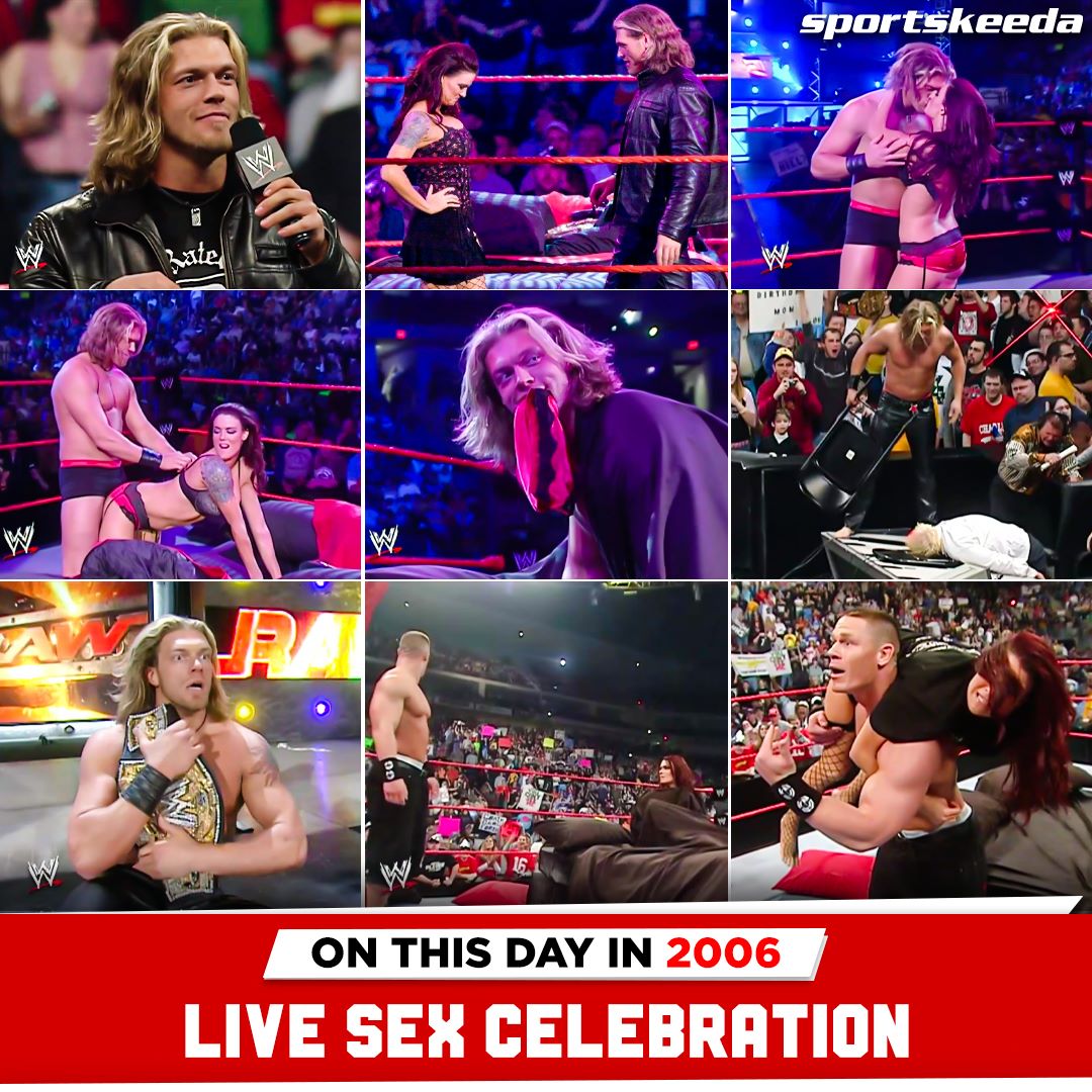 Sportskeeda Wrestling on X: On This Day In 2006, #Edge and #Lita held a  Live Sex Celebration on #WWERaw after Edge defeated #JohnCena to win the # WWE Championship. t.coaJ1p2eKDYe  X