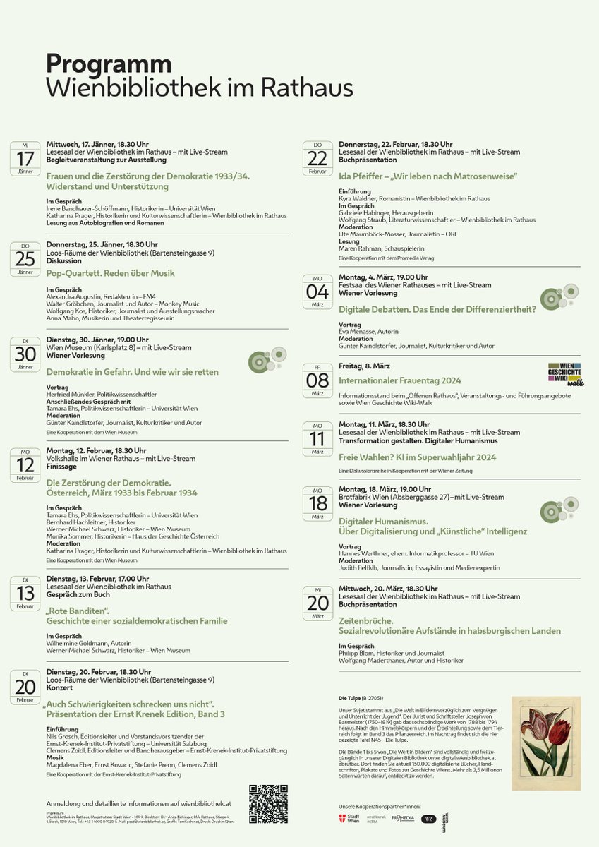 📣Unser Veranstaltungsprogramm für Jänner bis März 2024 ist. Alle Informationen auch unter wienbibliothek.at/besuchen-entde…