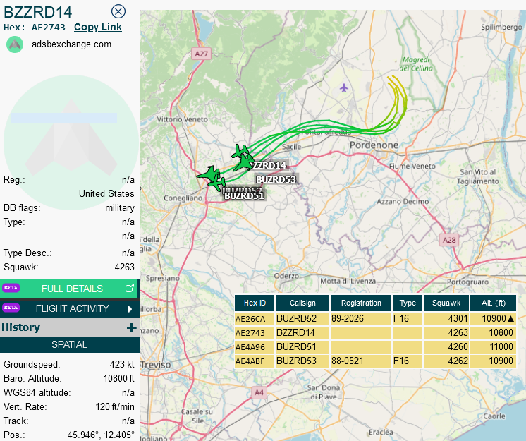 SirListenalot's tweet photo. I was wrong! 😉 On Jan08 14 "AV" #F16's moved from Aviano to Rota, some via Zaragoza, some with the help of #KC135 #LAGR21. All without VENOM52 shown in the link below 👇
https://t.co/AH9seAWPje https://t.co/p6jaePfQUY