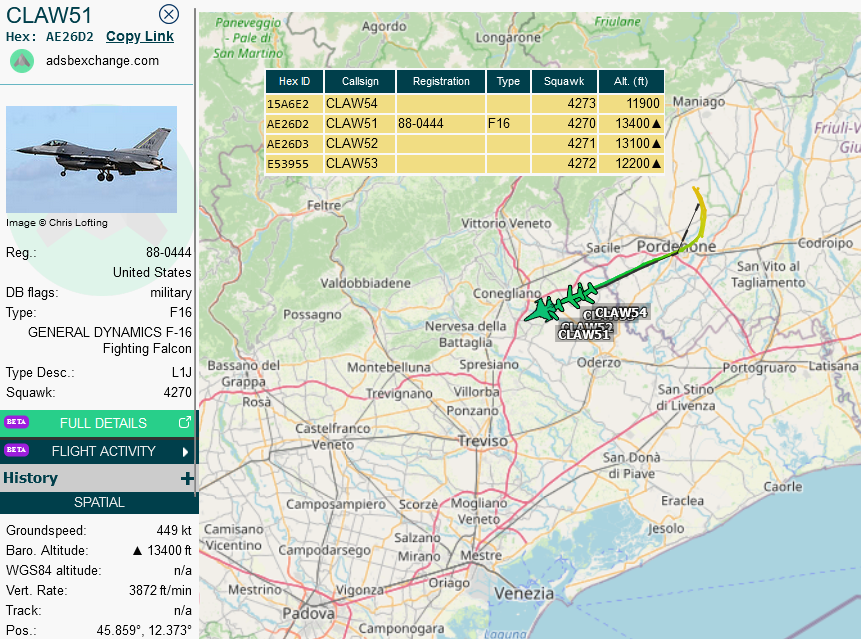SirListenalot's tweet photo. I was wrong! 😉 On Jan08 14 "AV" #F16's moved from Aviano to Rota, some via Zaragoza, some with the help of #KC135 #LAGR21. All without VENOM52 shown in the link below 👇
https://t.co/AH9seAWPje https://t.co/p6jaePfQUY