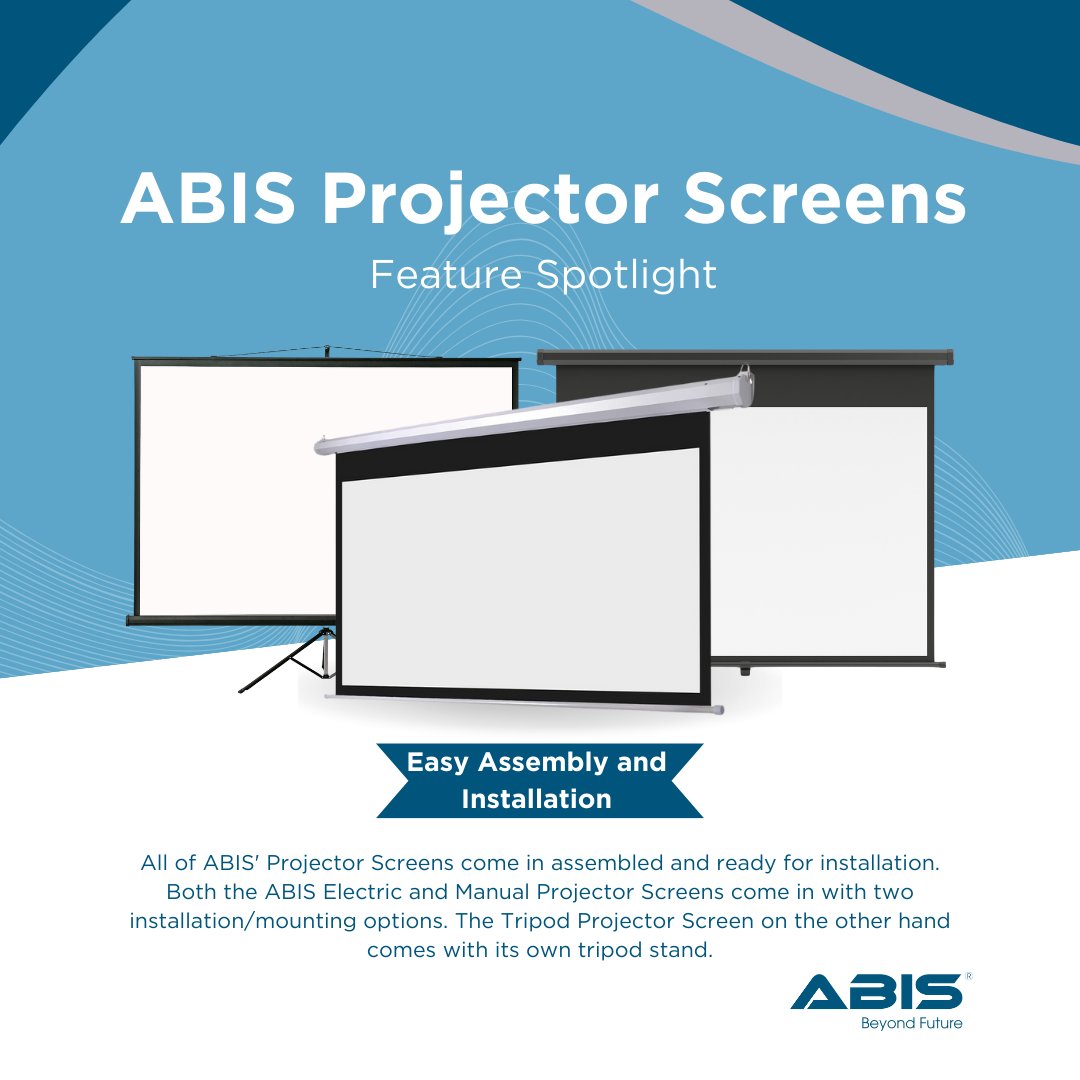 abiselectronics's tweet image. Simplicity is key! 🔑 Explore our ABIS Feature Spotlight to see how we&apos;ve simplified the assembly and installation process for our projector screens. Unbox, set up, and enjoy hassle-free entertainment with ABIS Projector Screens! 🚀🔍 #ABISProjectorScreens #EasySetup