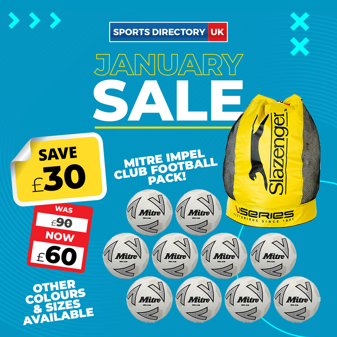 sportsduk's tweet photo. PE department running low on footballs?

Bag yourself a bargain this January with our Mitre Impel Club Football Pack. Available in a range of sizes &amp; colours.

Shop here ➡️ https://t.co/OemFWLUxEq

#JanuarySale #MitreImpelClub #FootballPack #EduTwitter #TeachersOfTwitter https://t.co/KoeoZwDN9l