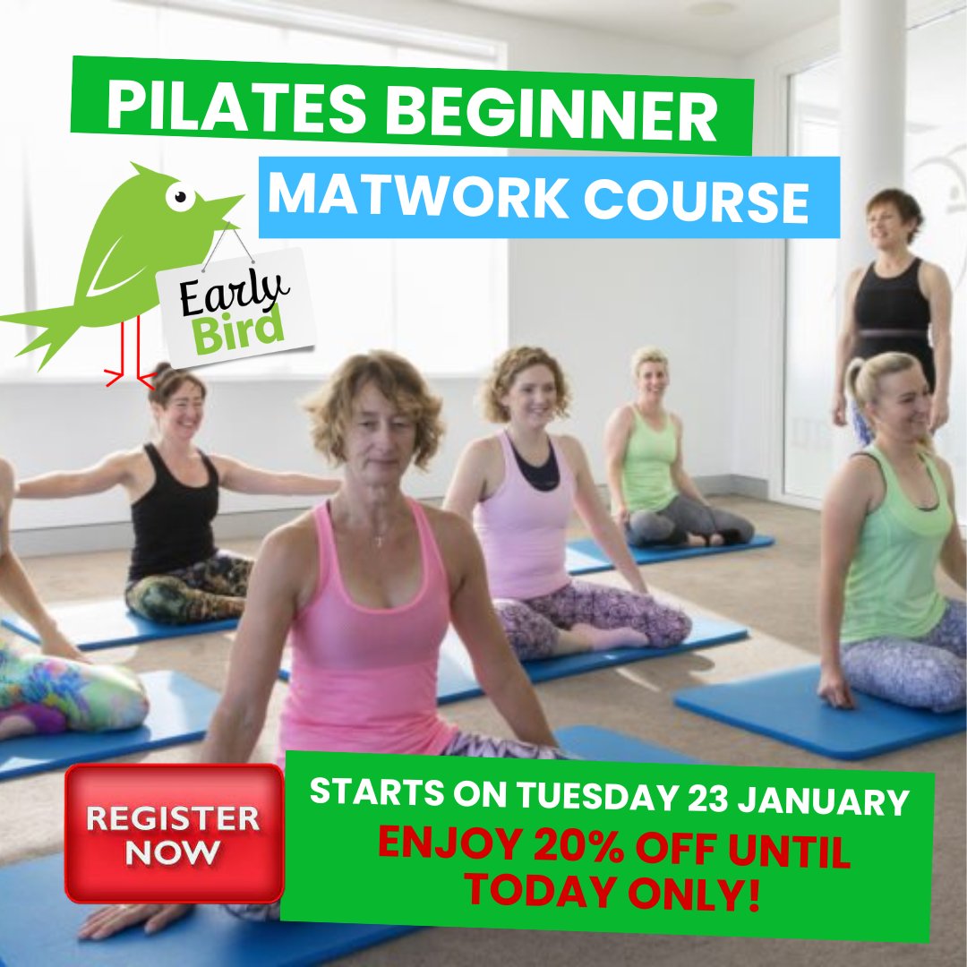 pilatescan's tweet photo. Join us for a transformative Pilates Beginner Mat Course in Manuka starting on 23 January 2024! 🧘‍♀️ Discover the world of Pilates with 4 weeks of expert guidance. Early birds save 20% until TODAY! Don't miss out! 💪
Learn more and Register Here 👉 https://t.co/RIpDGS6ECE https://t.co/rpIkmSYwfT