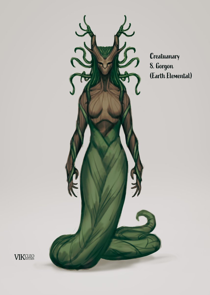 #creatuanary 8. Gorgon (Earth Elemental)