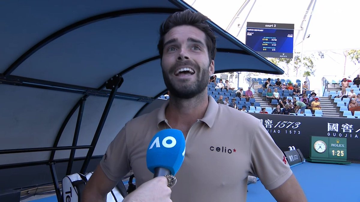 Tom_Cprt's tweet photo. 🎾 Nouvelle preuve que les qualifs de Grand Chelem changent la vie des joueurs :

En une victoire, Jules Marie 🇫🇷 vient de prendre plus de prize money (31.250$) que sur ses 9 FINALES en ITF en 2023 (environ 25.000$)

Une victoire vaut plus que 41. C'est abusé
#AusOpen https://t.co/OP2dlvlNje