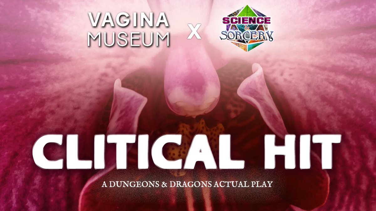 💖 Clitical Hit 💖 The crossover you didn't know you absolutely needed. We're teaming up with @vagina_museum for what is sure to be our most chaotic one shot yet 🗓 2nd February 🕖 7pm GMT 📷 Twitch.tv/scienceandsorc…