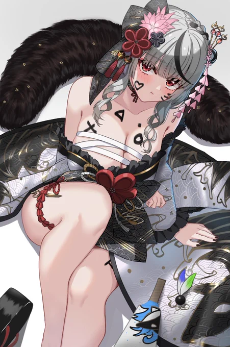 #さかまた飼育日記「もーー!!沙花叉の色んなとこに描かないでよ!!」 