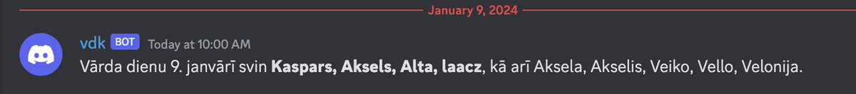 Ja izmanto viņa veidotu datus, tev nebūs palaist garām viņa vārda dienu <a href="/laacz/">Kaspars Foigts 🐻</a>