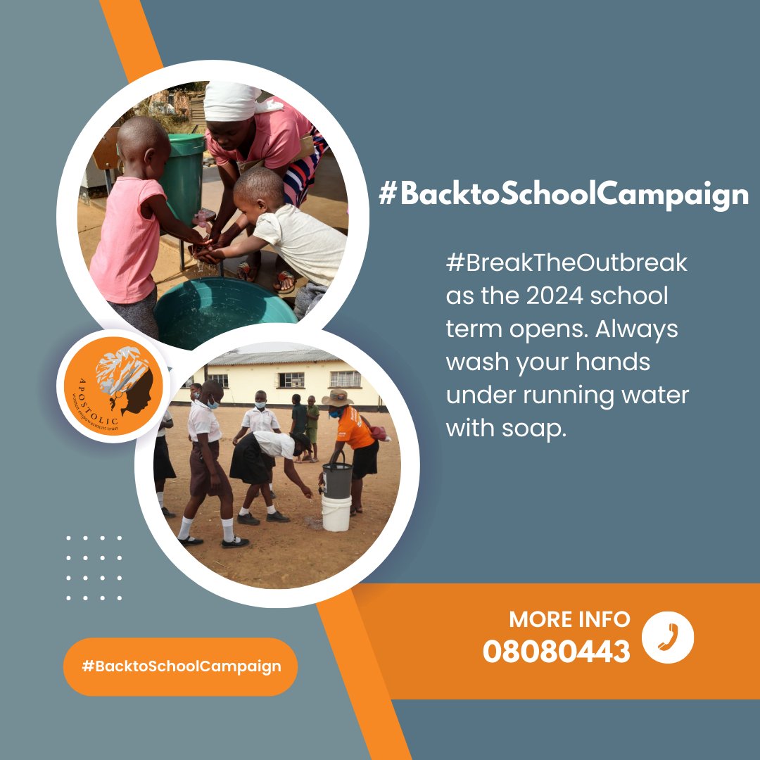 AWET_Apostolic's tweet photo. Let's encourage cholera preventive strategies that are child-friendly to every student as the 2024 school term opens. Always wash your hands under running water with soap. #EducationForAll #BacktoSchoolCampaign #BreakTheOutbreak #StopCholera #LetCommunitiesLead #RCCE #ORPs https://t.co/112zmvUKZk