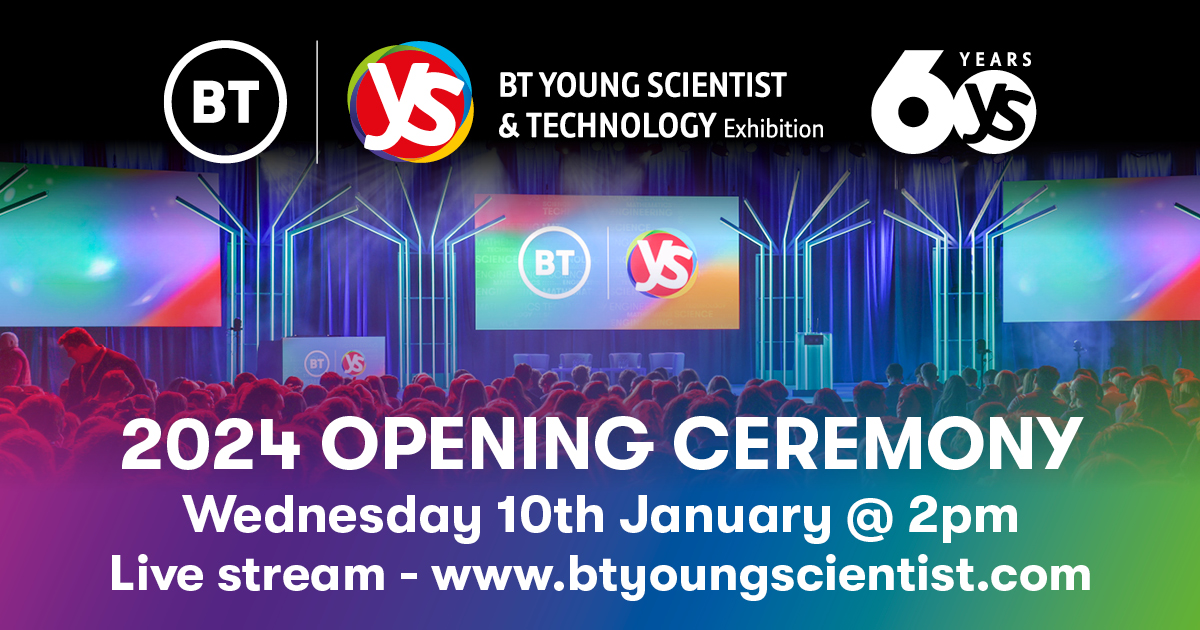🎉 Today's the day! Join us live for the BT Young Scientist & Technology Exhibition 2024 Opening Ceremony at 2pm via our website or Facebook page! 🕑✨ See you there! fb.me/e/2ZEfK0rI0 #BTYSTE2024 #BTYSTE