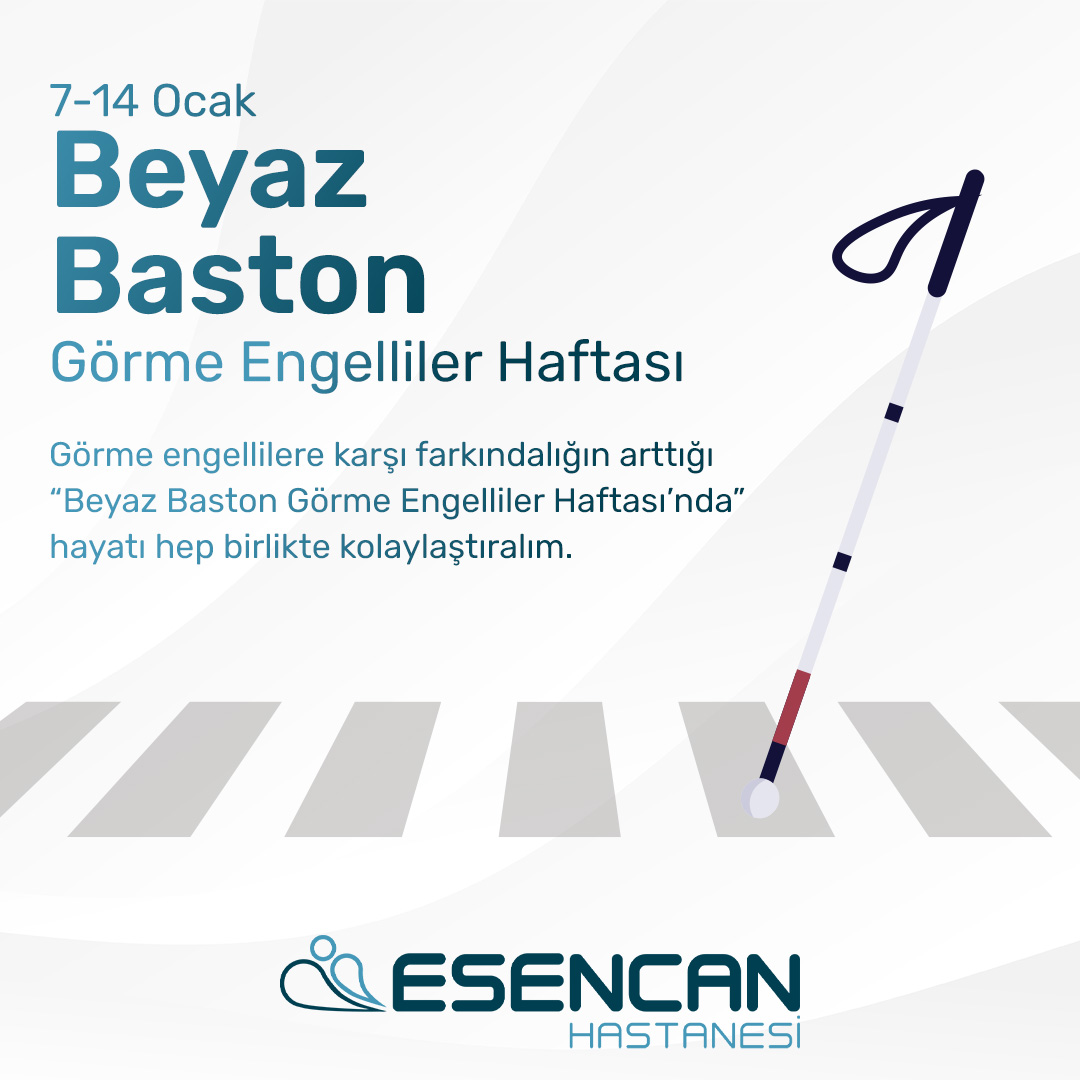 7-14 Ocak “Beyaz Baston Görme Engelliler Haftası”

Görme engellilere karşı farkındalığın arttığı “Beyaz Baston Görme Engelliler Haftası’nda” hayatı hep birlikte kolaylaştıralım. 

#BeyazBastonGörmeEngellilerHaftası #GörmeEngellilerHaftası #EsencanHastanesi