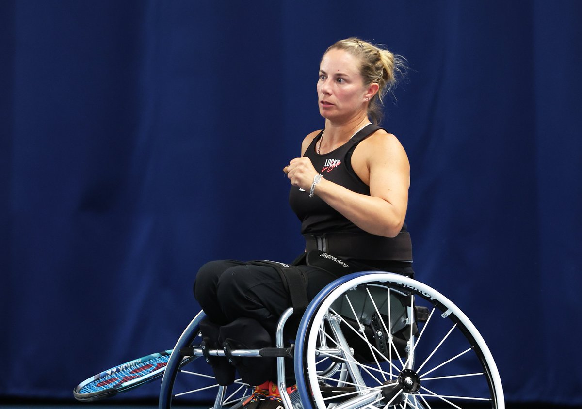 Starting 2024 strongly 💪 @lucy_shuker books her place in the women's singles second round at the Victorian Open after beating Luoyao Guo (CHN) 6-4, 7-5. #BackTheBrits 🇬🇧 | #wheelchairtennis