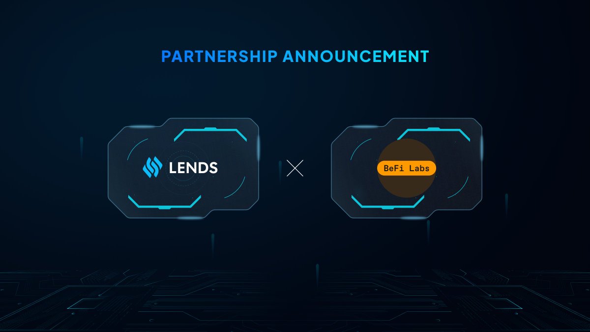 Lends_so's tweet image. We're delighted to announce a strategic partnership with the BRC-20 trading protocol @BefiLabs!

We're hugely excited about this partnership and will be releasing more details in the near future!

$LENDS 🤝 $BeFi