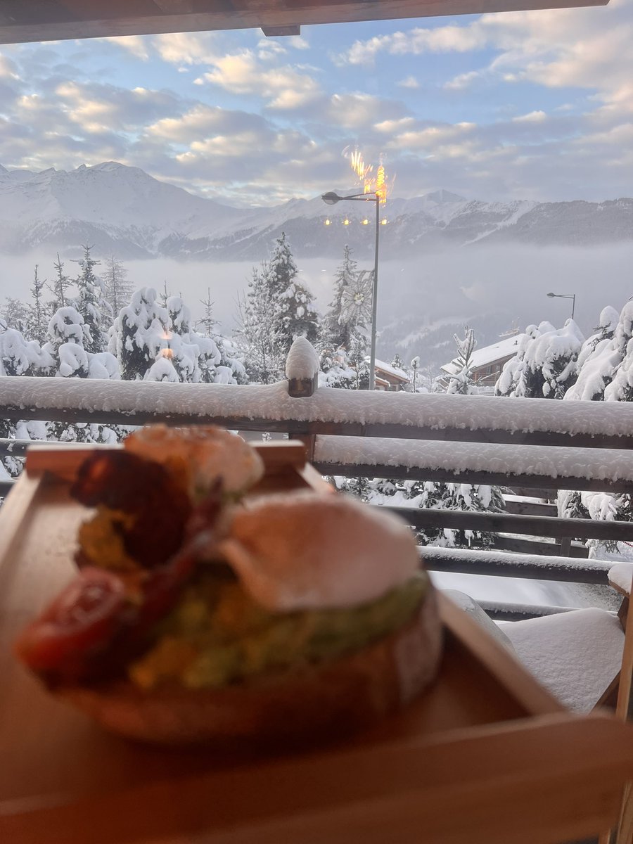 Breakfast with a view! #verbier #Switzerland