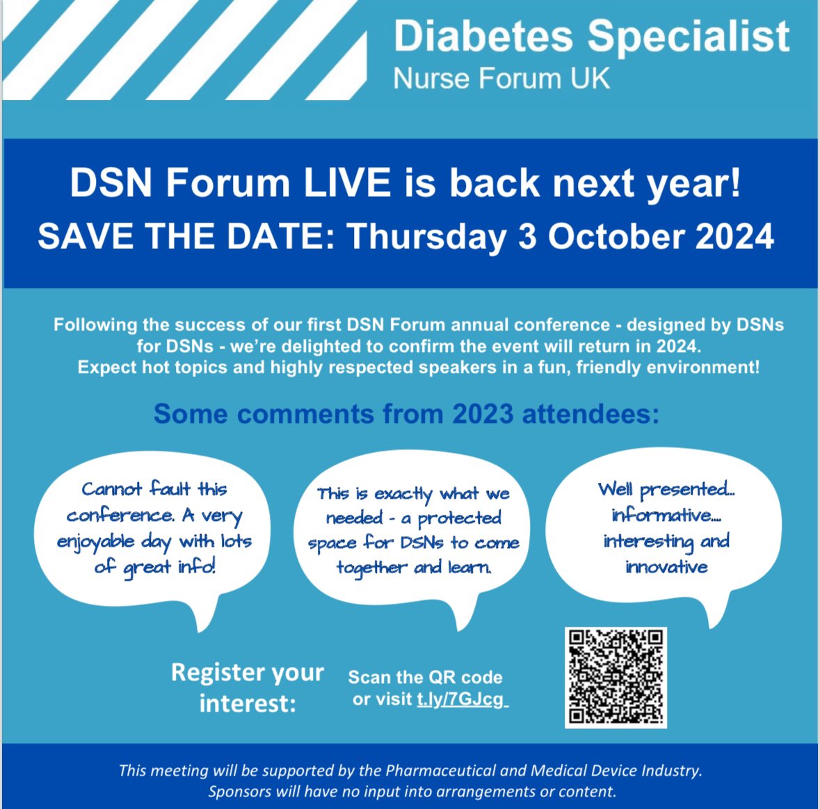 🚨 📢 Last year was our very first DSN FORUM LIVE conference‼️ ✨This year… we come back bigger & better💥 If you’re a DSN & want to join in.. Use the link to register an interest.. this means you’ll be 1st in line when we go live for booking👇🏻 🔗 forms.office.com/pages/response…