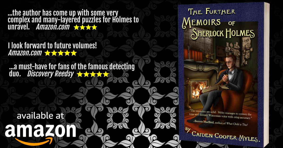 CaidenMyles's tweet photo. It's been out just over two months and is doing pretty well. Go on, give it a go.
#dearholmes #sherlock #Sherlockian #Doyle #nonfiction #fiction #mxpublishing #holmes #Watson #art #illustration #Conan #Caidencoopermyles https://t.co/uivtSZ2I7N
