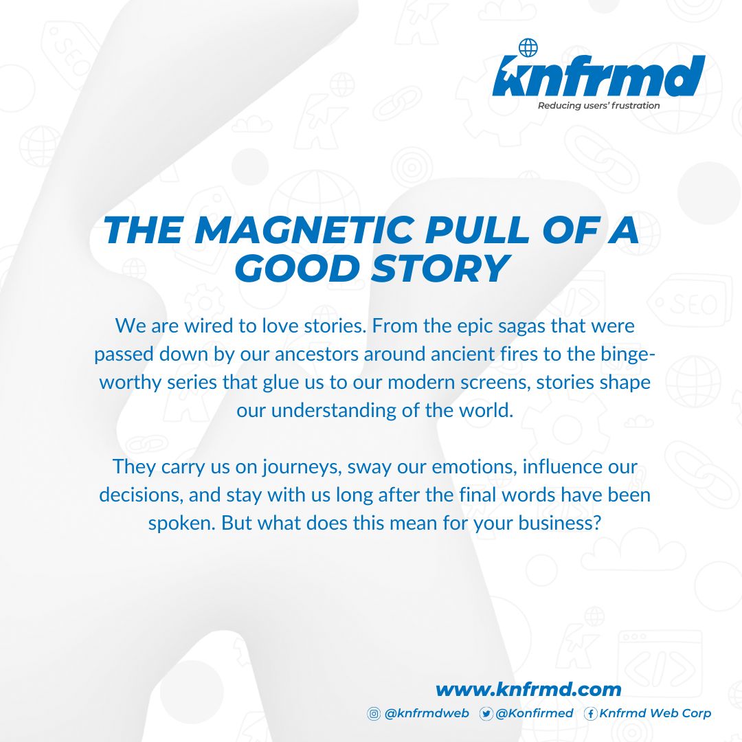 Konfirmed's tweet photo. Embark on a storytelling journey in the new year! Overcoming the common hurdle of starting and creating compelling content is our mission. Swipe through for insights on content that captivates! PT 1 #Storytelling #ContentCreation #NewYearNewContent #Knfrmd https://t.co/PUGHcuP2Ef