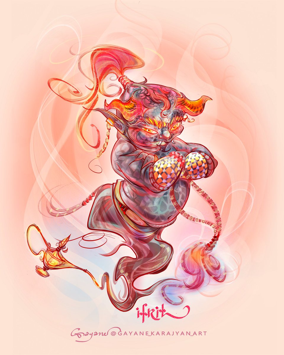 GKarajyan's tweet photo. Ifrit 🔥(Fire Djinn)🔥
#djinn #Elemental #fantasy #Fire https://t.co/BdadN8455D