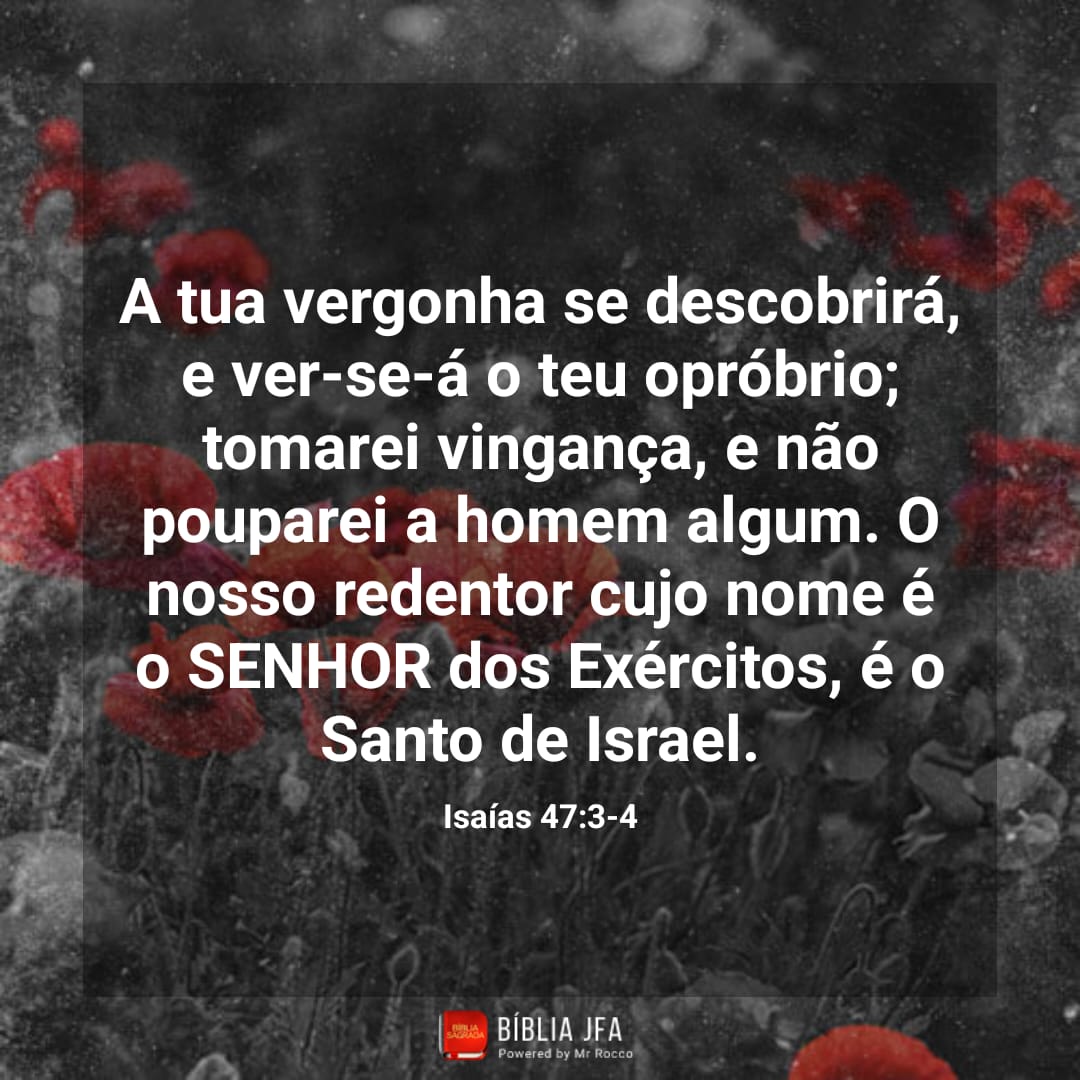 Jeanbsilva's tweet photo. No momento certo Deus fará vingança pelo seu povo, a opressão acabará, a vergonha passará e o SENHOR o restituirá ao lugar original, o éden . #rpsp #Isa47 https://t.co/SrtNLdAMsZ