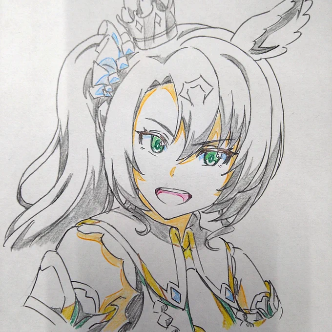 #ウマ娘サトノクラウン描いた 