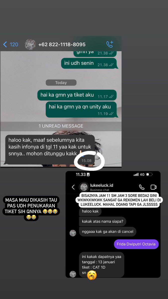 waternmelons's tweet photo. gue gatau ini sistem jastip si orang ini gimana sih. feenya selangit tapi servicenya jelek bgt…….

ya mungkin menurut si ownernya uang gue 4.7sekian bukan apa2 ya, tapi menurut gue itu tetep uang dan abis ada desas desus orng yg nitip disini pas hari hnya tiketnya GAADA DONG https://t.co/Nx1wm19YoG