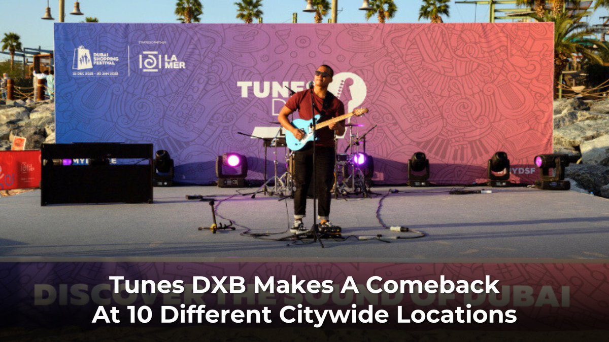 Dubai-ites brace yourselves, Tunes DXB is back by popular demand, offering an impressive line-up of live music during the Dubai Shopping Festival.

discover-dubai.ae/things-to-do/h…

#DSF #DSFdubai #DSFshopping #DSF2024 #DubaiShoppingFestival #dubaicompetitions #dsfmarkets #tunesdxb