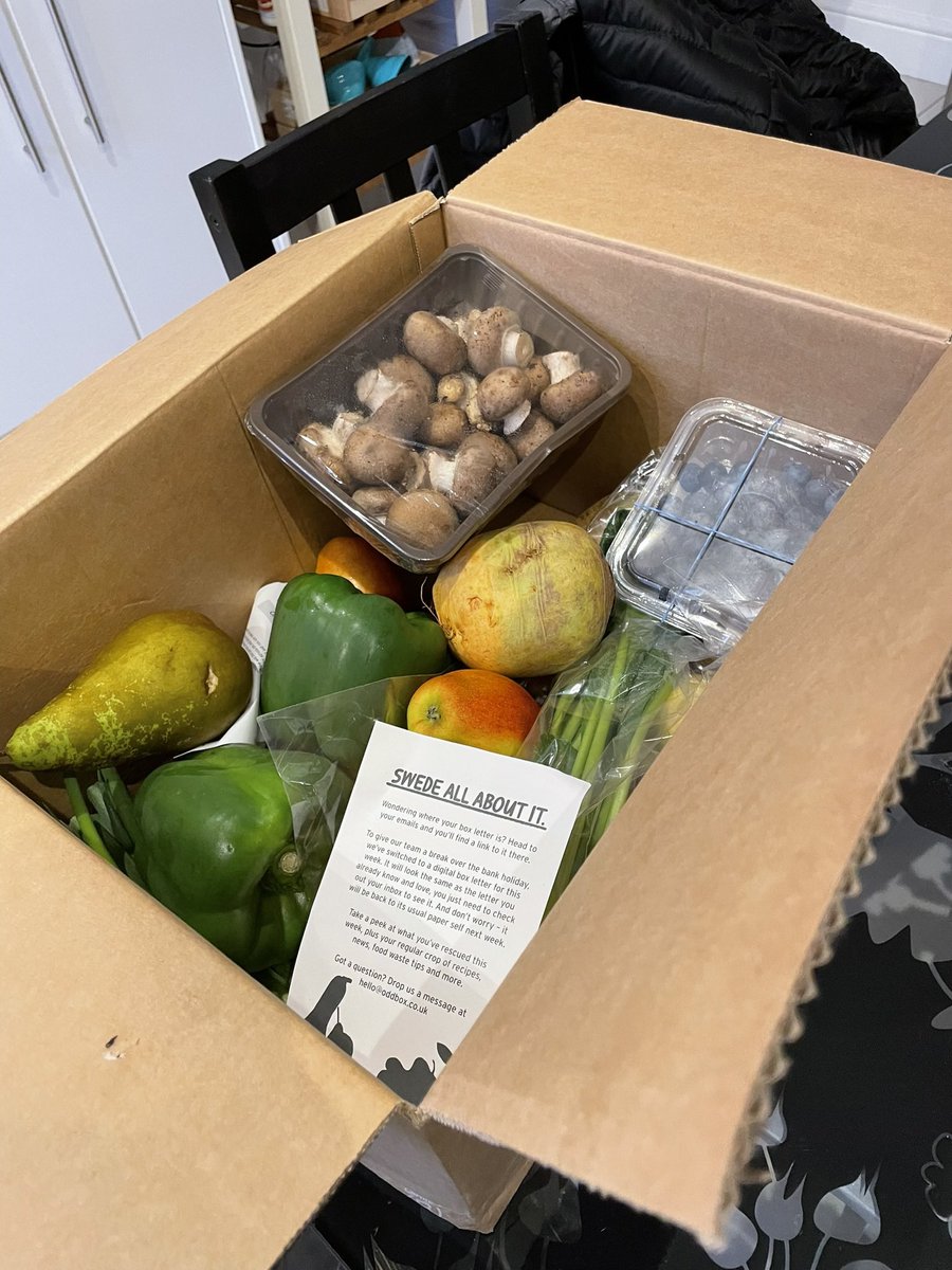 clairenfish's tweet photo. Back on the Oddbox. 2024 is the year of vegetable and good nutrition. Weโll see. #oddbox https://t.co/Hl42ZKeQhB