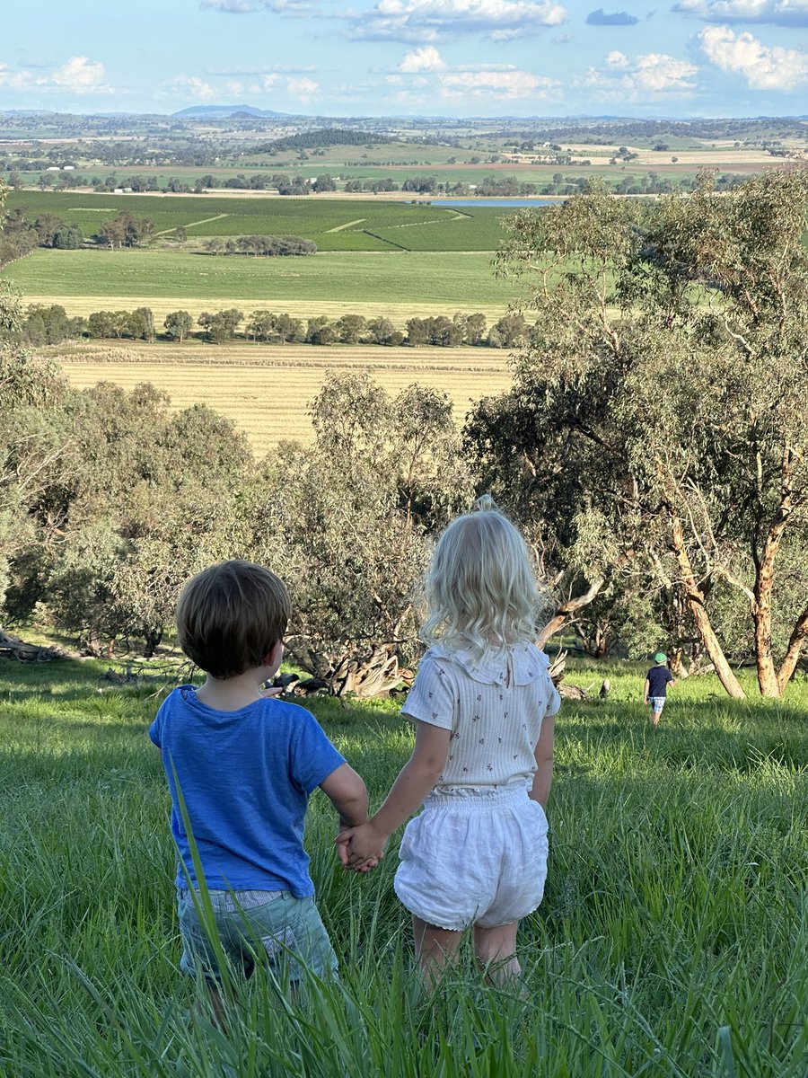 Little mates enjoying the view after a long day #familyfarm #ausag #agchatoz #australia #family