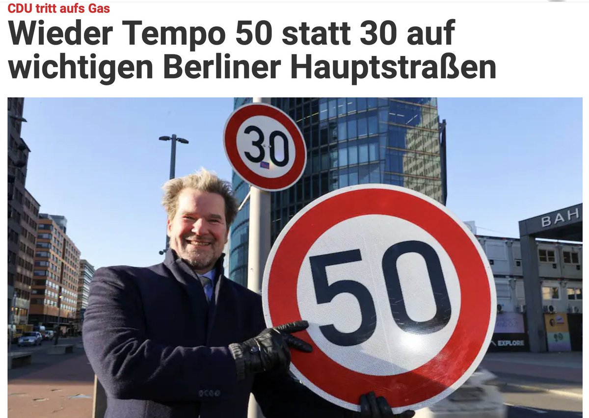 Perowinger94's tweet photo. Amsterdam: Hat flächendeckend Tempo 30 eingeführt
Paris: Führte am 30.08.2021 Tempo 30 ein.
Spanien: Im ganzen Land gilt innerorts Tempo 30
Wales: Im ganzen Land gilt innerorts 20 mp/h.
Berlin: CDU will auf 11 Hauptstraßen Tempo 30 abschaffen und wieder Tempo 50 einführen. https://t.co/ojeUKjPVxU