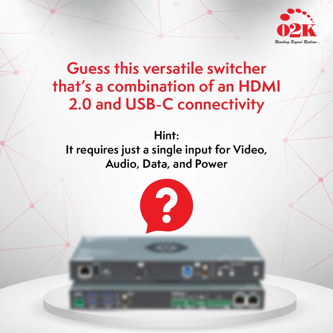O2Kofficial2000's tweet photo. This universal switcher leverages the power of USB connectivity. Recognize the product? Comment below!

#O2K #Office2000 #GuessTheProduct #Transmitter #AVExperts #AVSystemIntegrators https://t.co/0gjGhl0972
