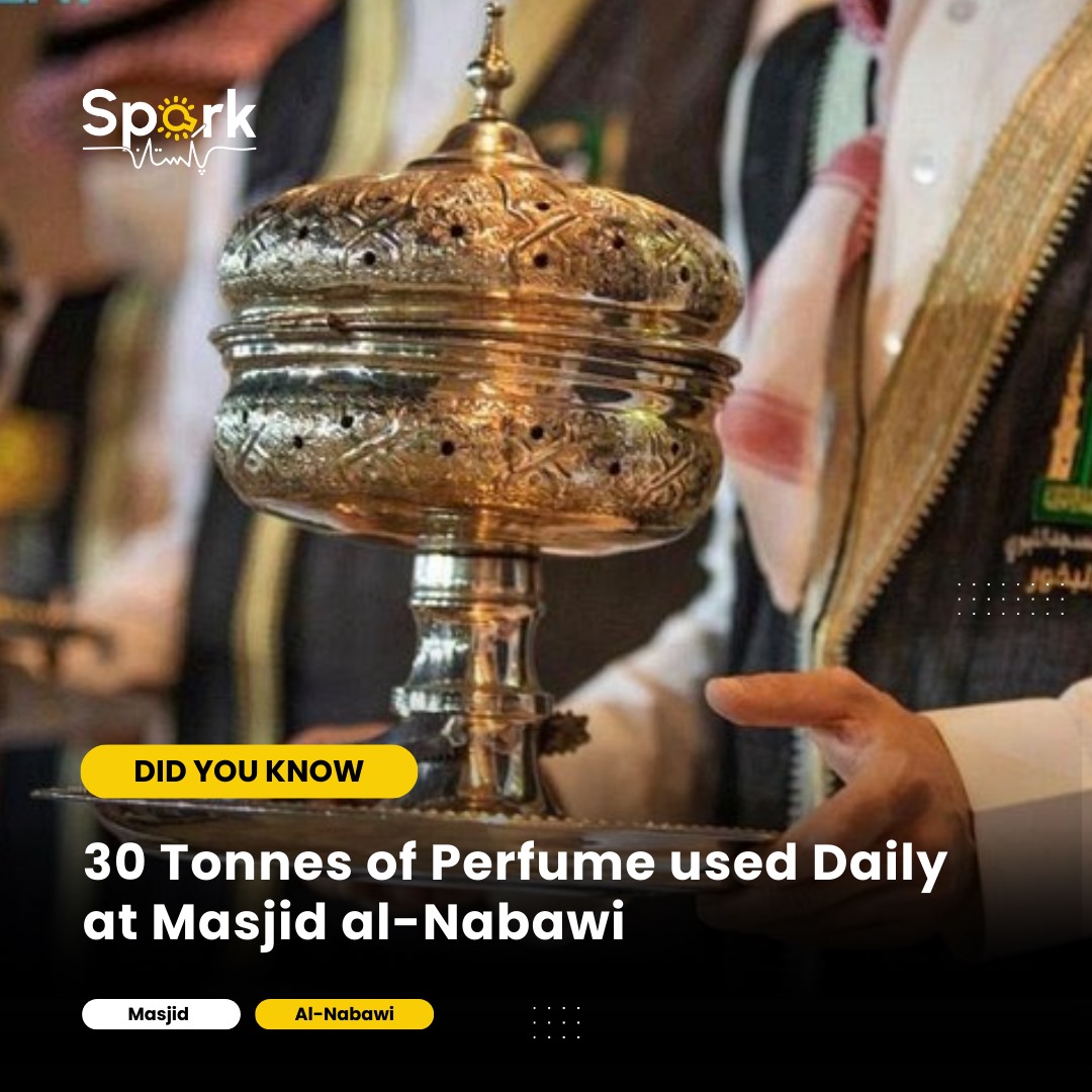 In the daily upkeep of the Prophet’s Mosque in Medina, Saudi authorities deploy an extensive sterilization and scenting regimen.

#Prophets #Mosque #Medina #SaudiArabia #SanitizationRoutine #Scenting #Regimen #ReligiousSites #Hygiene #Practices #SparkPakistan