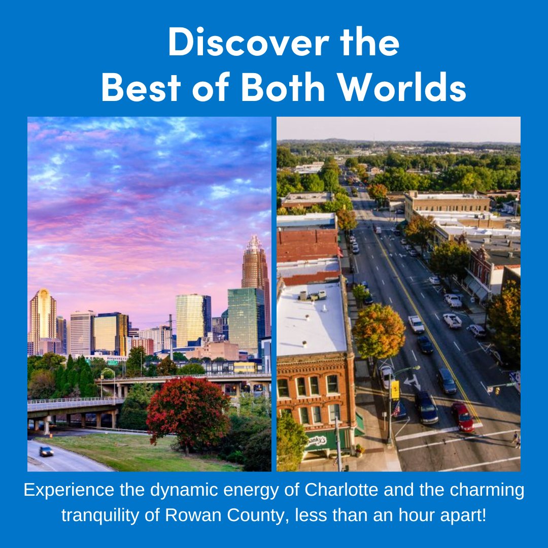 🚀Charlotte's in the top 10 for inbound movers, says United Van Lines & U-Haul! Great news for Rowan County, just under an hour away. 🏡 Experience the best of both - Charlotte's buzz and Rowan's serene charm. Read more at @CBJnewsroom #RowanCountyNC #MovingToNC #TalentAttraction