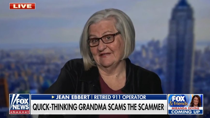 โอโหข่าวนี้สะใจมาก คือพวกแก๊งค์คอลเซ็นเตอร์จะชอบหลอกคนแก่เพราะหลอกง่าย แต่ทีนี้มีคุณยายคนนึงเกษียณแล้วได้รับสายขู่ว่าหลานเมาแล้วขับต้องการเงินประกันตัวถึงสามแสนบาท หารู้ไม่ว่ายายคืออดีตคอลเซ็นเตอร์แจ้งเหตุฉุกเฉิน คุณยายคนนี้เลยขอวางแผนแก้แค้นมิจฉาชีพด้วยตัวเอง! (มีต่อ)