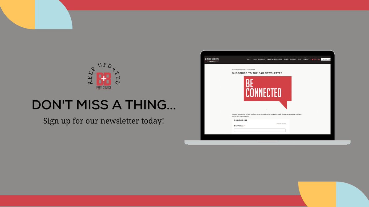BBPrintSource's tweet image. Don&apos;t miss a thing, and Be Inspired! Sign up for our newsletter today! 🤗

✅ It&apos;s easy! Sign up here - pulse.ly/zmpbeuztnr
.
.
.
#bebold #portlandprinter #portlandoregon #commercialprinter #printing #packagingideas #fullservicebindery