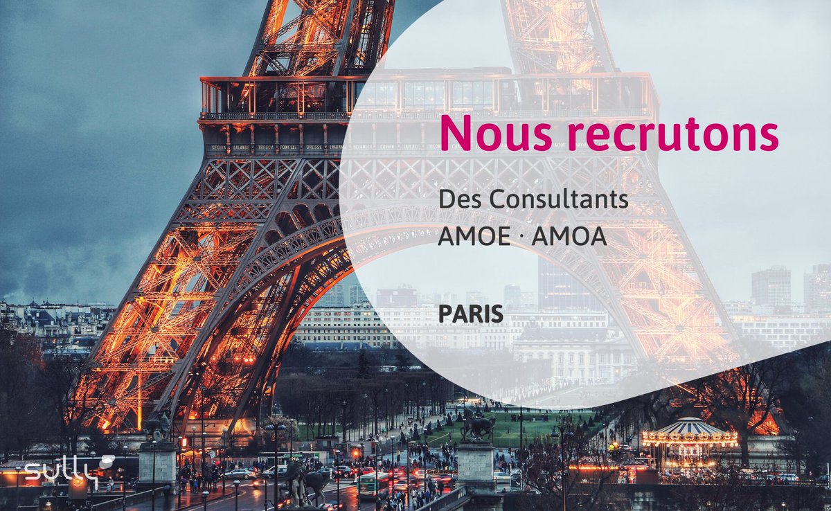 SullyGroup's tweet photo. 👋 #Consultant #AMOE · #AMOA, à #Paris
◾ Opportunités à pourvoir pour nos clients grands comptes dans le domaine de l'énergie, des transports, de la fonction publique, la banque & l'assurance
💬 https://t.co/l7PoLkpzdH
#IledeFrance #RecrutementIT#DigitalServices #MOA #MOE https://t.co/vPzpmDlHTW