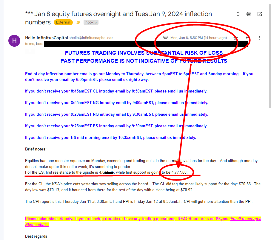 InfinitusCap's tweet photo. Aaaaand #ES_F #ESM_F tags -------> 4,777.50 (low 4,777.25 at 6:55am on Jan 9) and bounces off that support
BEST quant based #Futurestradinganalytics in the biz
See website for trading help info
#SPX #SPY #WTI #OIL #CL_F #NQ_F #YM_F #RTY_F S&P 500 #FinTwit #TradingTips