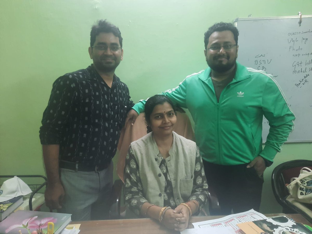 being_tanayaM's tweet photo. The sense of accomplishment one gets after receiving double dividend on one's investment. Congratulations, Dr. Bishnuprasad Mohapatra @Bishnu1991 and  Rahul Mohanty @Rmohanty_india for being appointed by State Selection Board, Odisha. So proud of you, my rising stars. https://t.co/Ei57SpC2kd