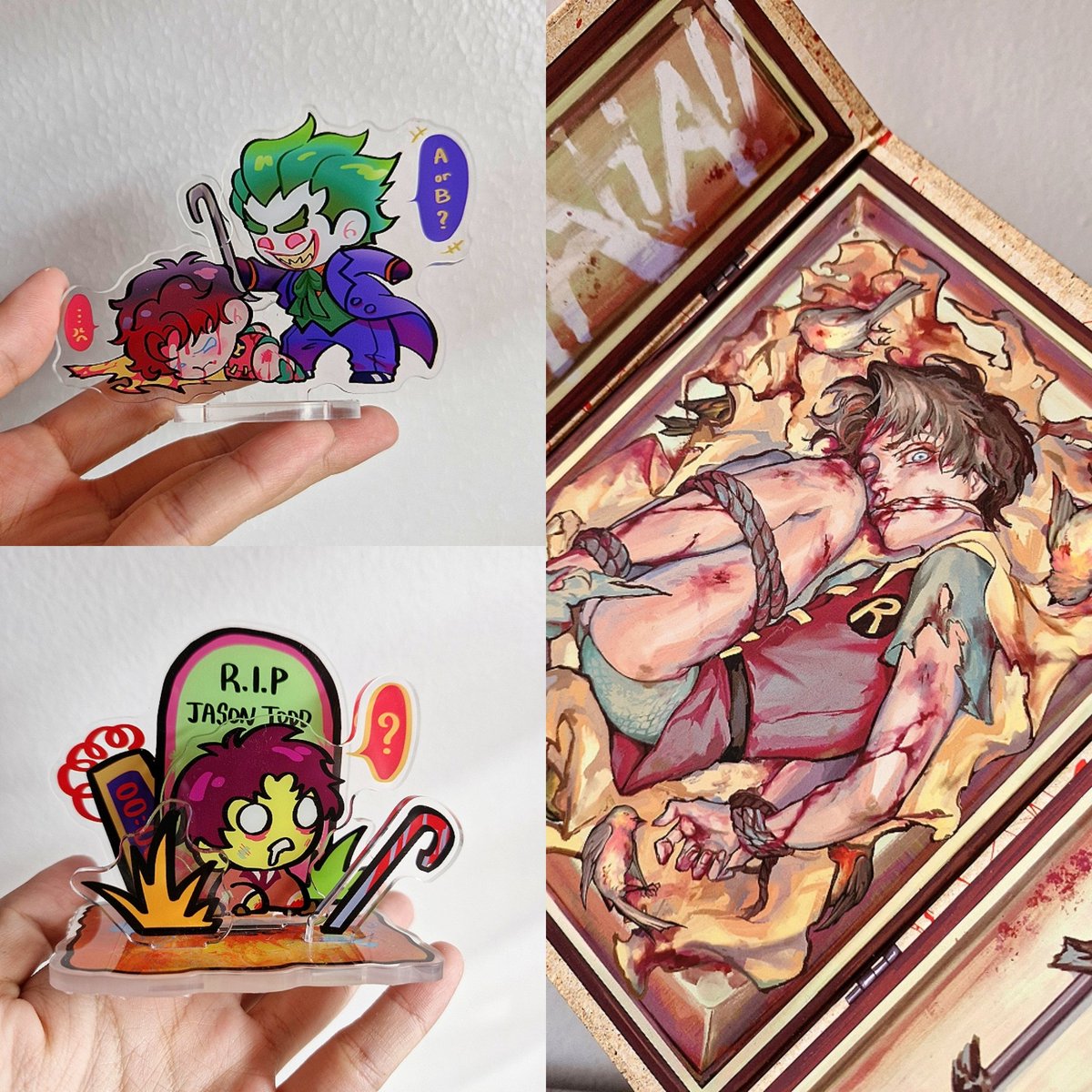 😇Alright finally done editing all the pic and my Etsy, here's my new merch!
✨KnightTerrors Artprint A5 set
✨Chibi Standee(you can change their clothes❤️
✨Festival Artprint Set
✨Robin Irogami
✨KnockKnock Standee & ZombieJay Standee
etsy.com/shop/TYTTHAM